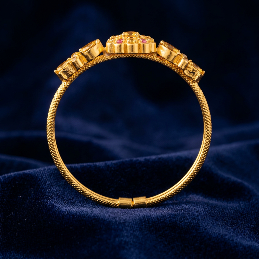 Citrine Kada Bangle