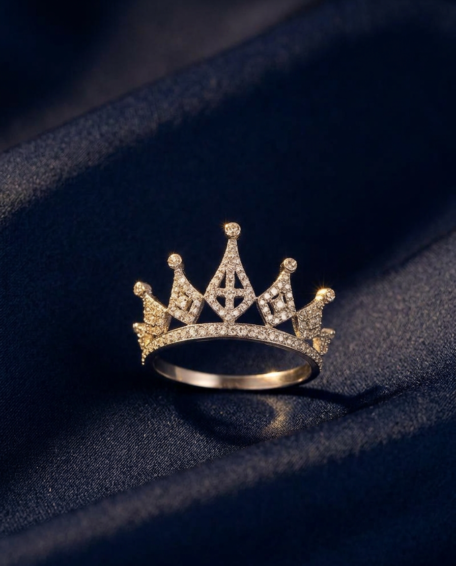 Crown Crystal Ring