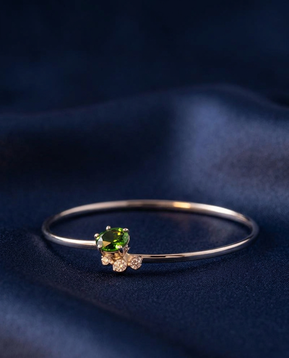 Emerald Accent Bangle