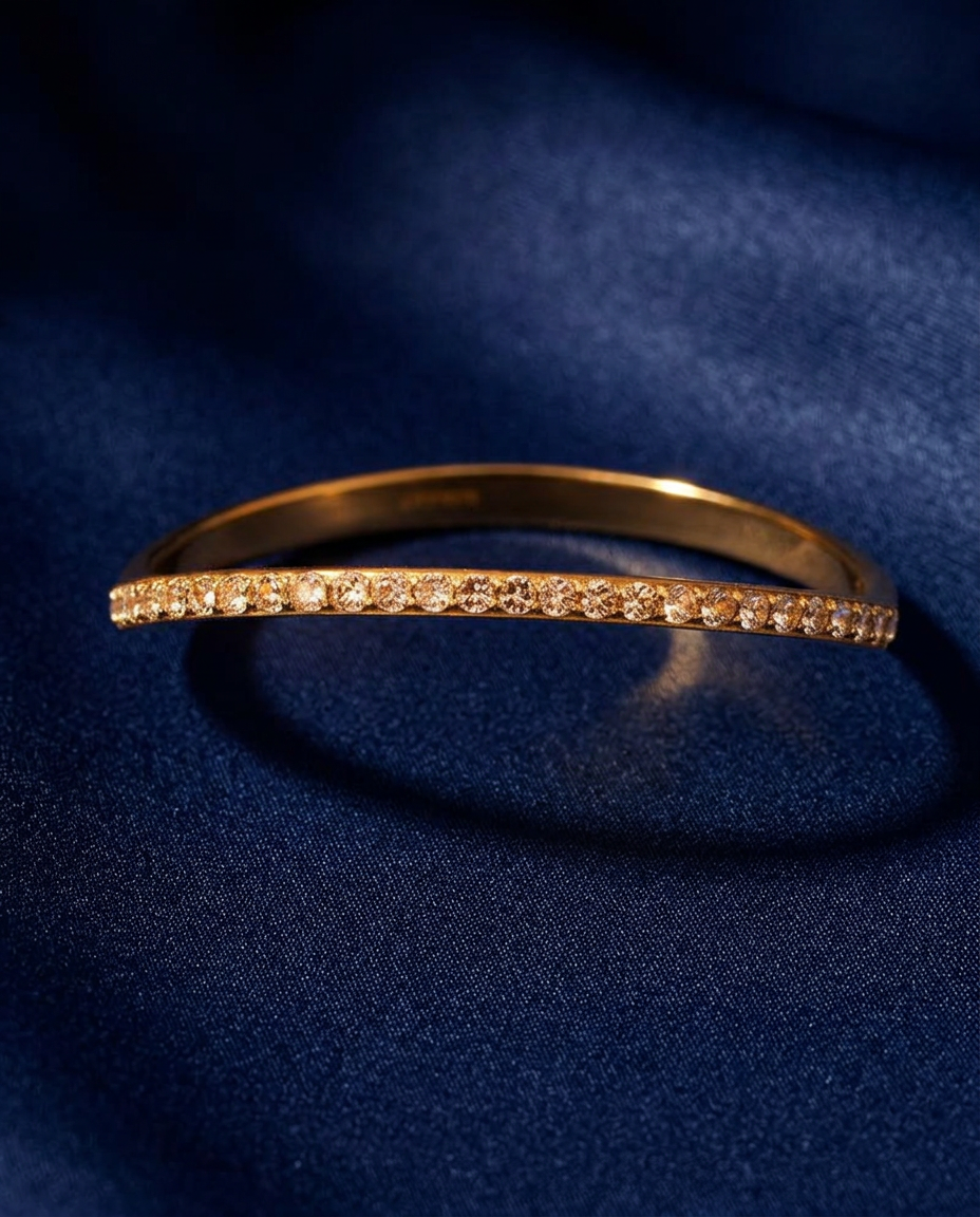 Gold Crystal Bangle