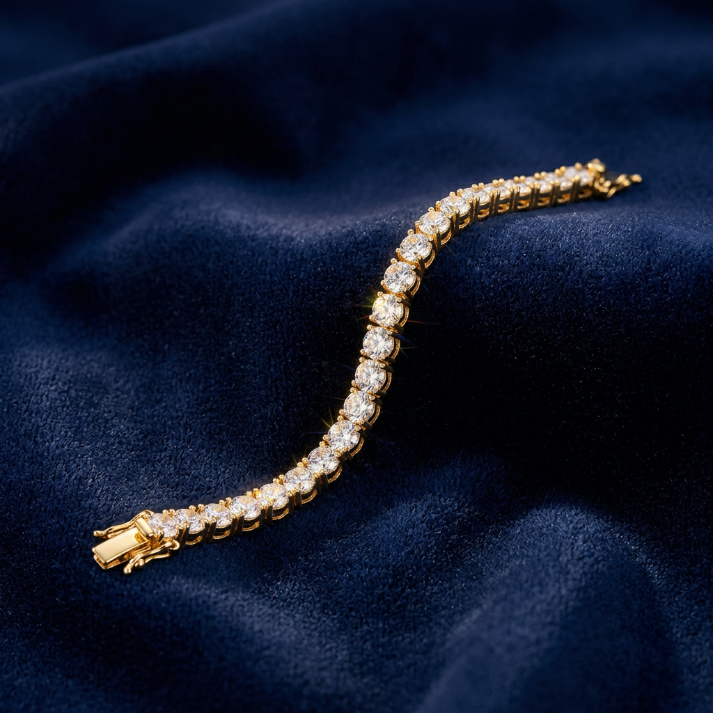 Gold Tennis Bracelet