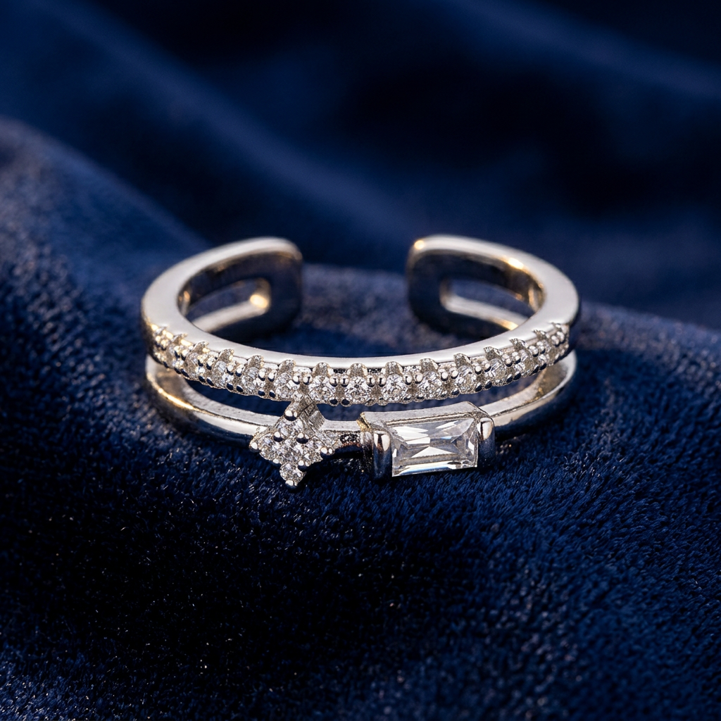 Pavé Open Band Ring