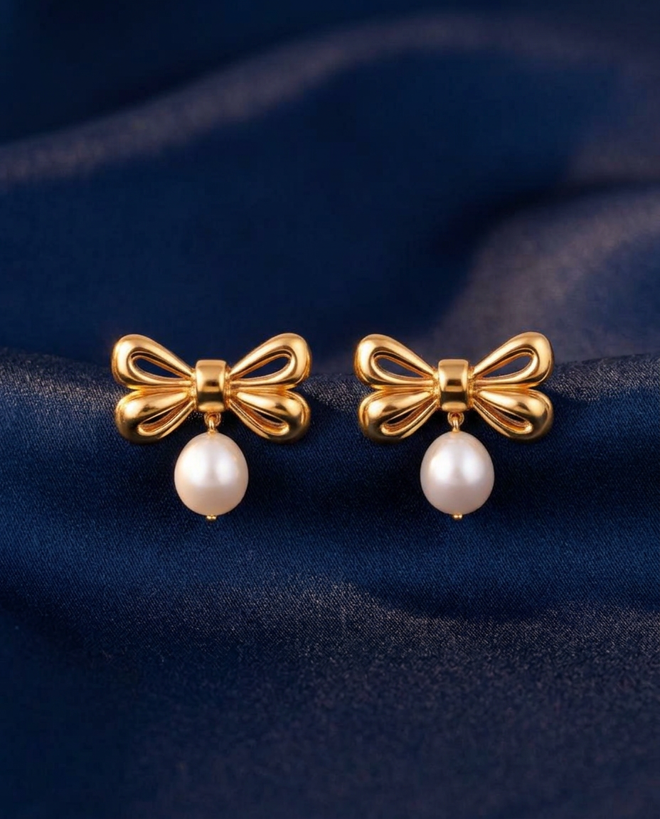 Pearl Bow Studs