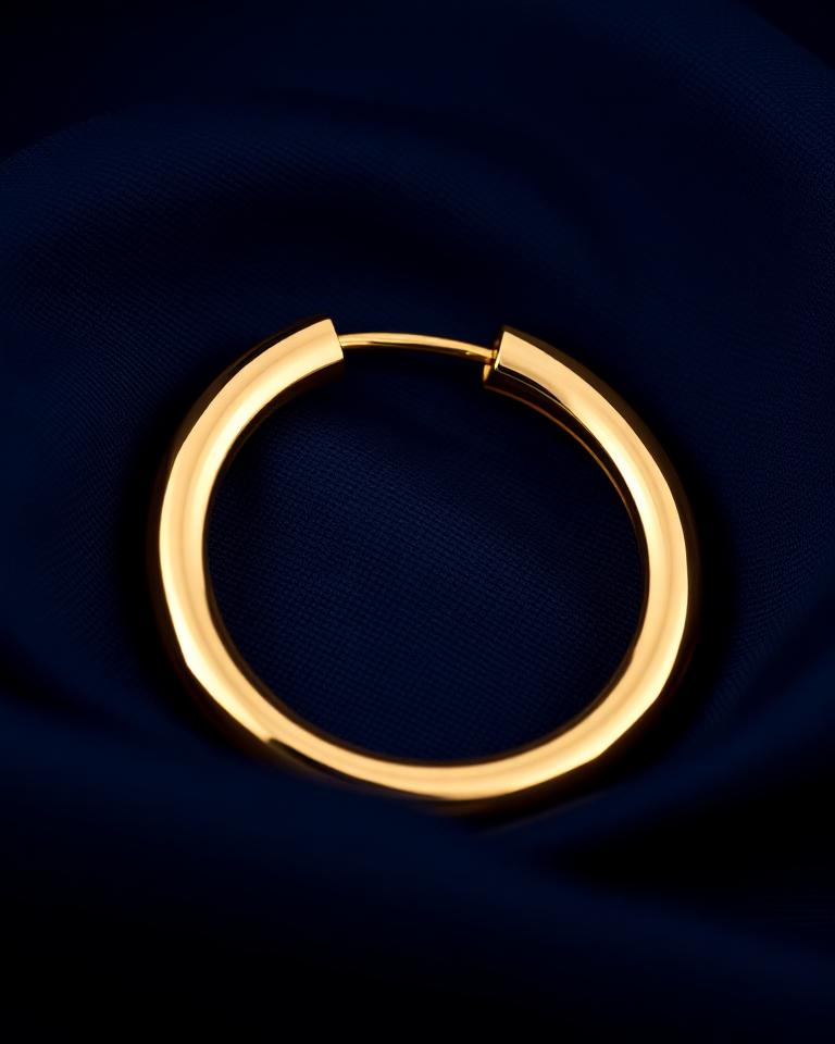 Soft Gold Hoops