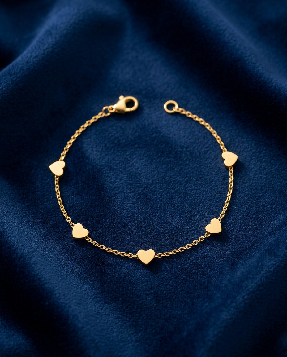 Heart Charm Bracelet